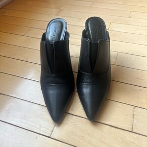 Jenni Kayne Black Leather Mules